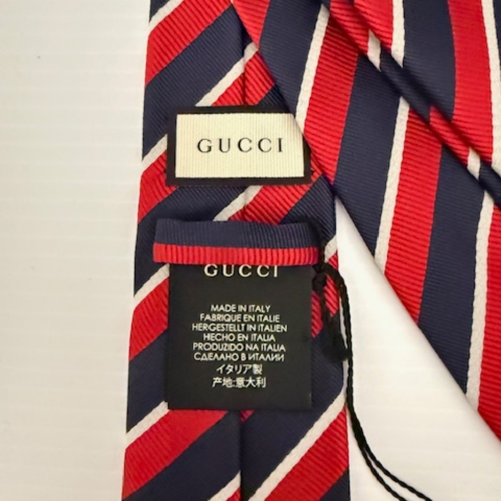 Gucci Striped Pimentone Tie - Picture 5 of 5
